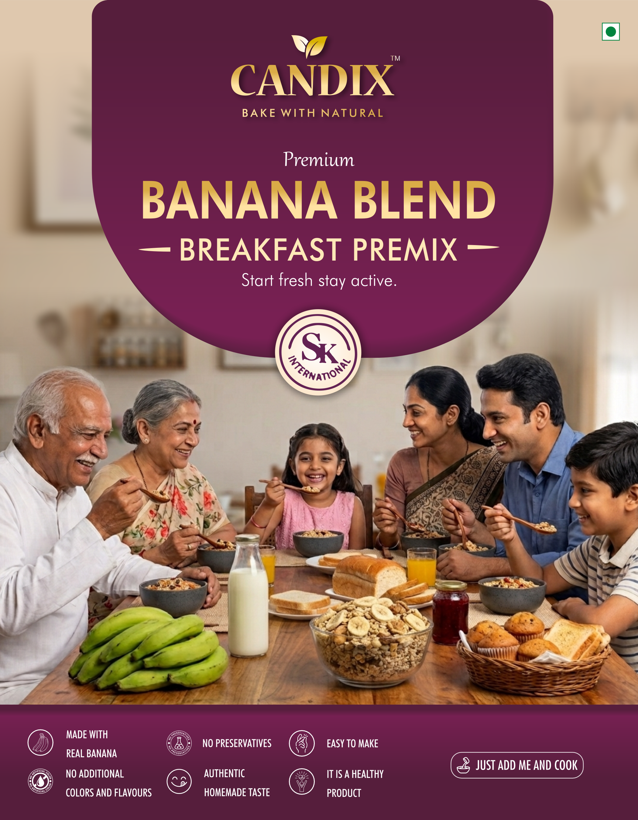Candix Banana Blend Breakfast Premix